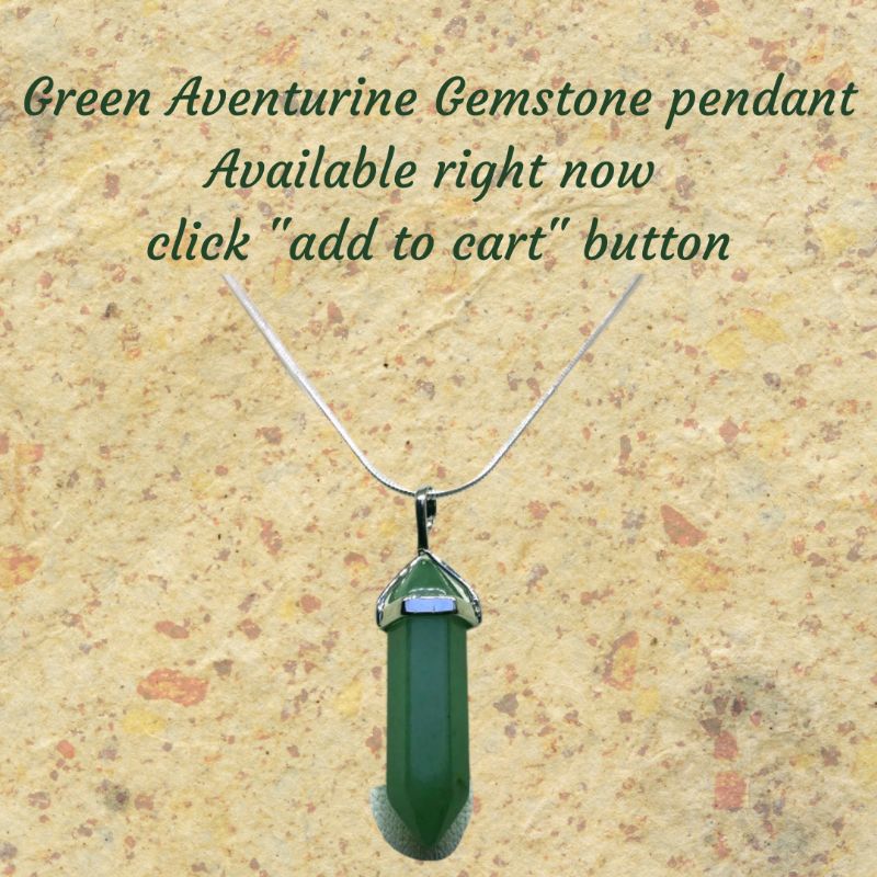 Green Aventurine Gemstone Pendant